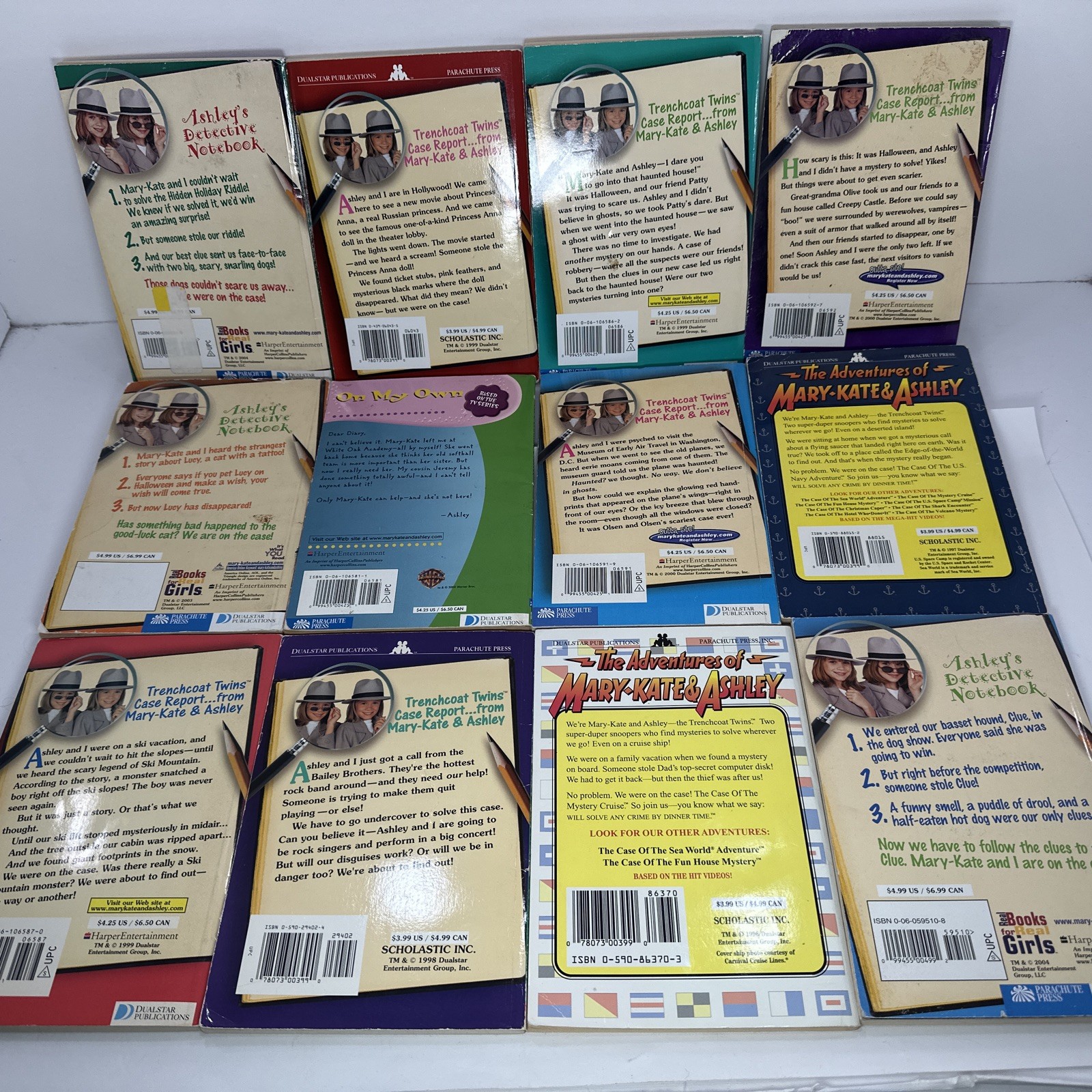 The Adventures Of Mary Kate And Ashley Books-Lot Of 12 Paperback