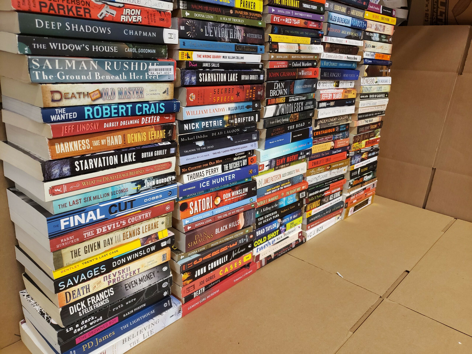Lot of 10 Pounds Mystery Large Trade Paperback Books Suspense Thriller Crime MIX