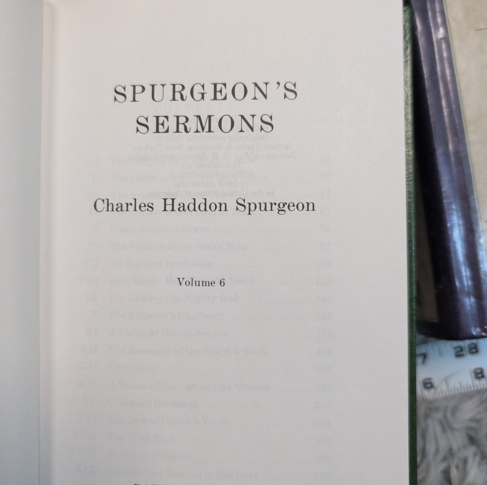 Lot of 5 Books Spurgeon’s Sermons Charles Spurgeon Christian Vol. 3, 6, 10, 15