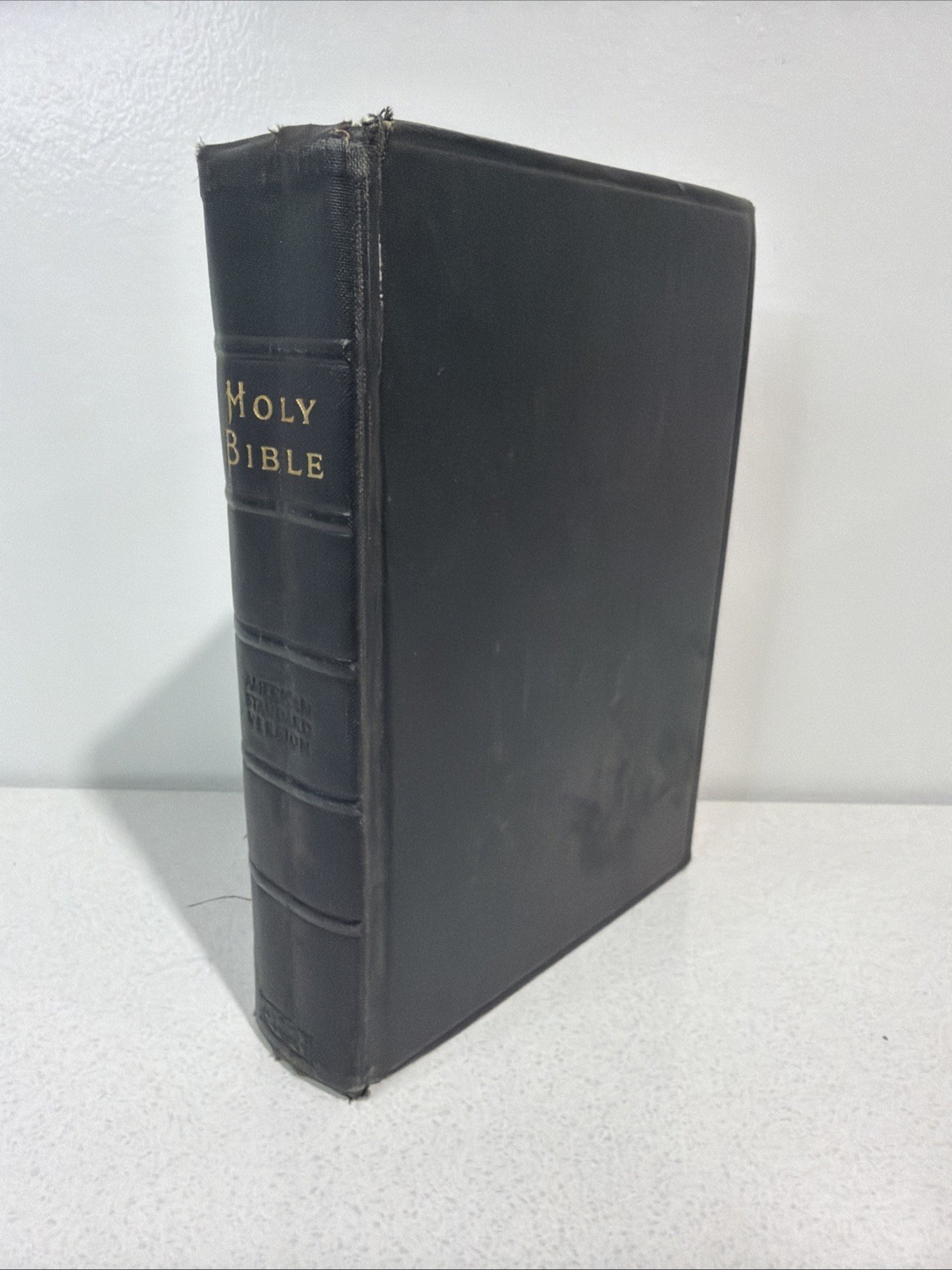 Antique Thomas Nelson & Sons Holy Bible Standard American Edition 1901 Black 7in